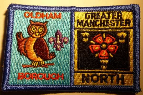 [Oldham Borough @ NSV District Badge]