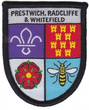 [Prestwich, Radcliffe & Whitefield District Badge]